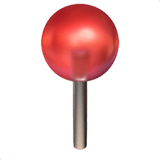 Logo Push Pin Apple